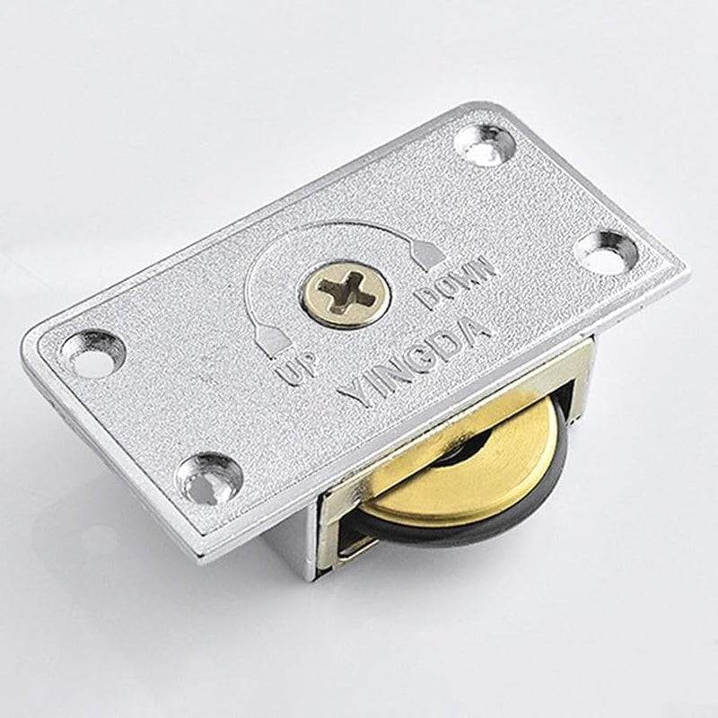 استبدال عجلة الباب المنزلق باللون الفضي الأسود مع محامل للخزائن وخزائن الملابس - Image 4