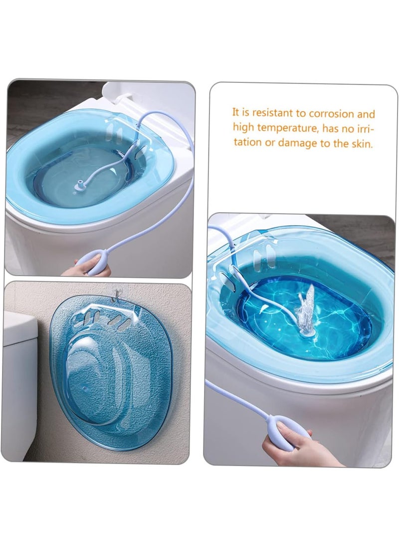 Healeved Sitz Bath for Toilet Seat Hemorrhoids Relief Postpartum Care Pregnant Women Comfort Wide Seat Deep Basin Design Fits Most Toilets  - Image 2