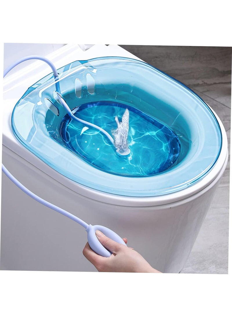 Healeved Sitz Bath for Toilet Seat Hemorrhoids Relief Postpartum Care Pregnant Women Comfort Wide Seat Deep Basin Design Fits Most Toilets  - Image 5