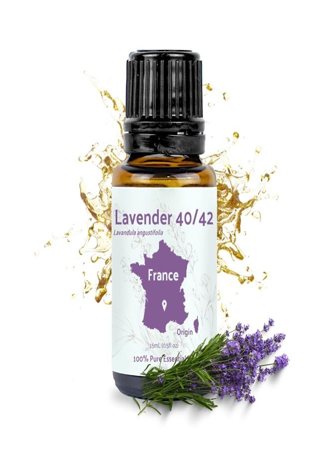 Nature Packaged Lavender 40/42 Essential Oil Direct from France - Essential Oil for Candle Making and Soaps - Pure Lavender 40/42 Oil for Aromatherapy, Skincare, Haircare, Perfumes - 15ml - Image 1