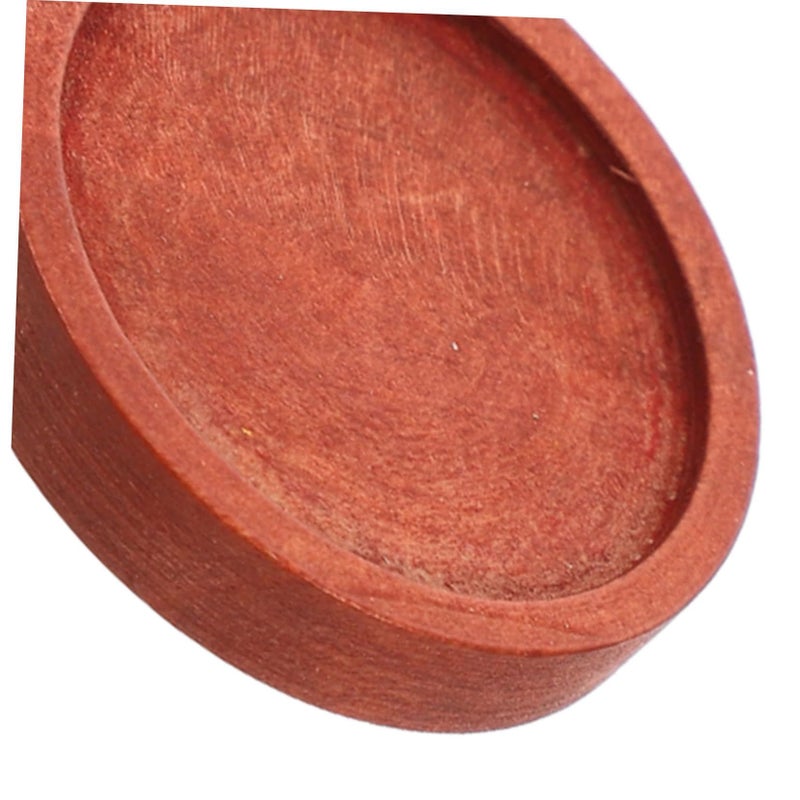 Coffee 40 Pcs Round Wooden Bases 30mm Lapel Pin Backs for DIY Jewelry Making - Image 4