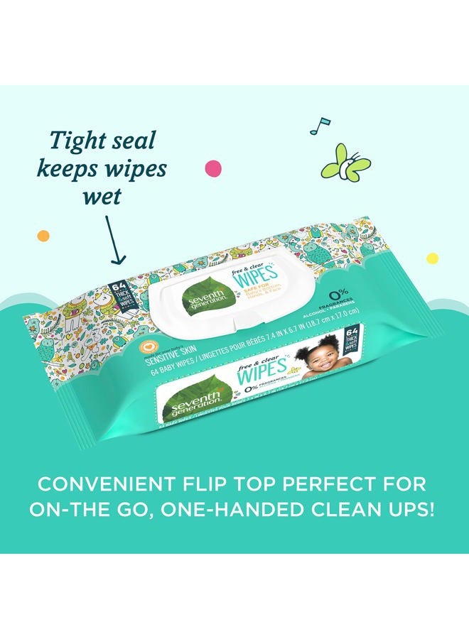 Seventh Generation Baby Free & Clear Wipes Widget - 64 Wipes - Image 5