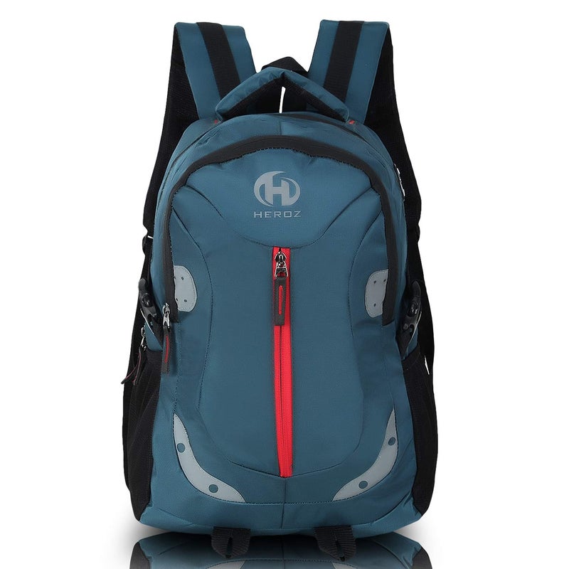 HEROZ Harbour Unisex Nylon 28 L Medium Size Travel Laptop Backpack Water Resistant Slim Durable Fits Up to 15.6 Inch Laptop Notebook (153-ALL) (Air Force Blue) - Image 5
