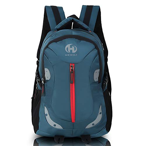 HEROZ Harbour Unisex Nylon 28 L Medium Size Travel Laptop Backpack Water Resistant Slim Durable Fits Up to 15.6 Inch Laptop Notebook (153-ALL) (Air Force Blue) - Image 1