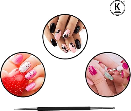 KPro Dotting Tools Pens for Nail Art Mandala Stamping Painting 3 Pieces - Image 4