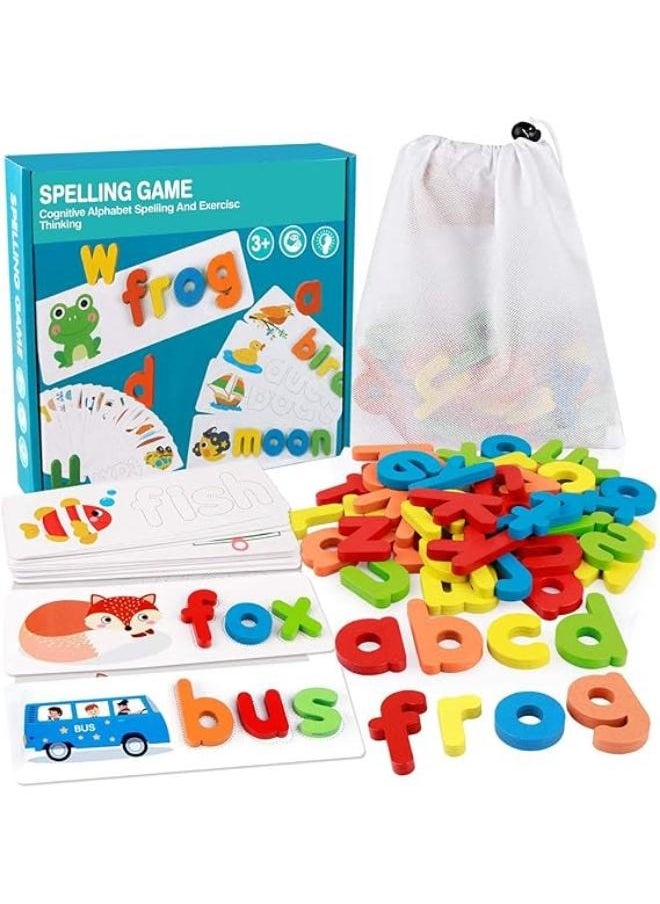 New Spelling Game 78 cardboard letters & 33 double-sided cards  - Image 1