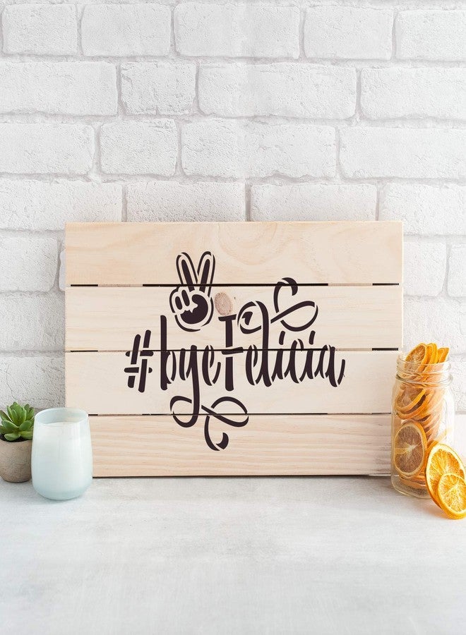 Stencil Revolution Bye Felicia Stencil - Reusable Stencils for Painting - Create DIY Bye Felicia Home Decor - Image 3