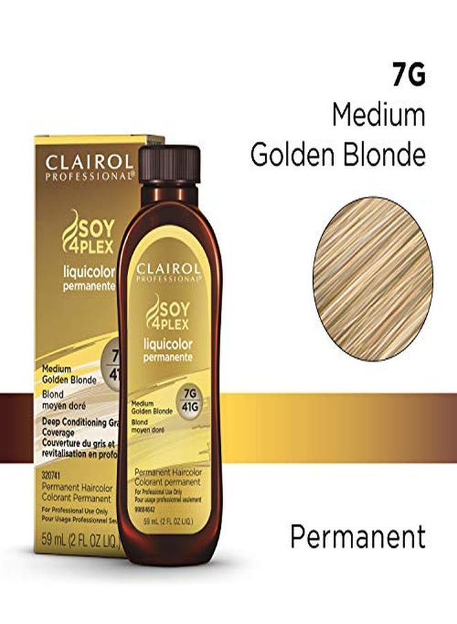 CLAIROL PROFESSIONAL Permanent Liquicolor For Blonde Hair Color, 7G Medium Golden Blonde, 2 Oz - Image 2