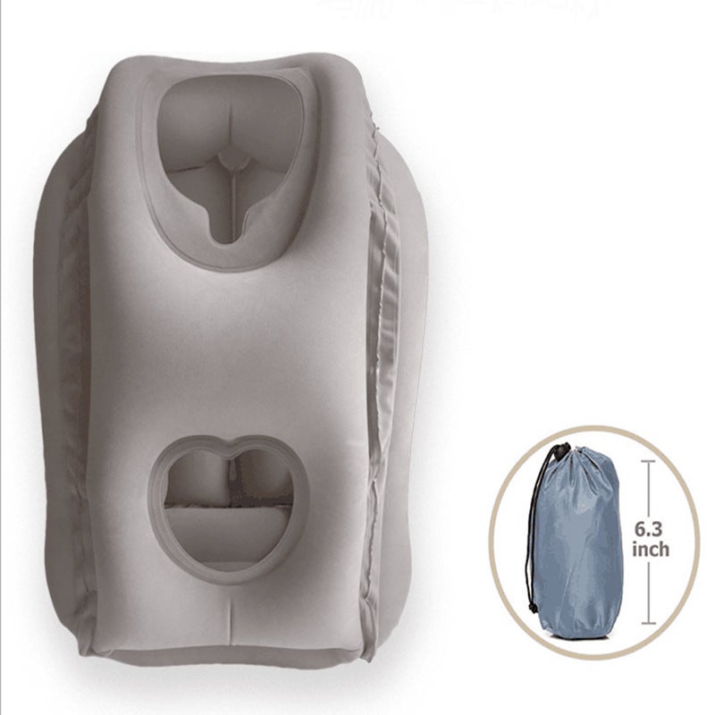 Popular Push-Type Automatic Inflatable Pillow For Outdoor Travel, Train And Airplane Pillow For Office Lunch Break, Sleeping Pillow For Side Sleeping - Image 1