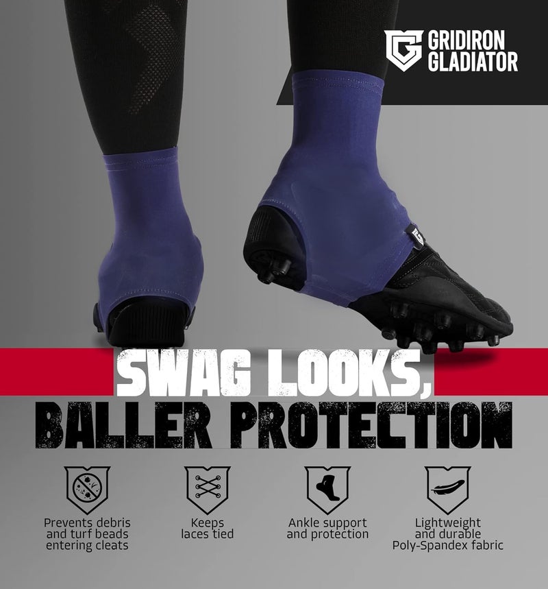 Gridiron Gladiator Cleat Covers - Football Spats - Football Cleat Cover - Cleat Spats for Soccer, Baseball & Softball - Image 2
