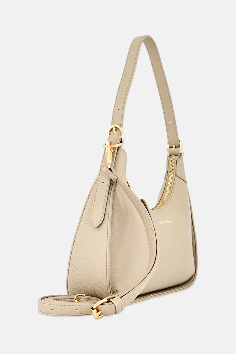 Kathy Ireland Women Brand Logo Shoulder Bag, Grey - Image 3