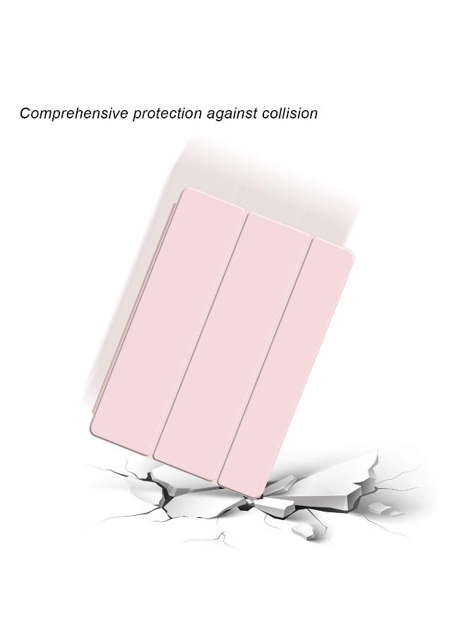اليشمك لـ Honor Pad X9a 11.5 بوصة غطاء الحالة ، التلقائي الاستيقاظ / النوم ، لمسة الجلد المريحة ، غطاء واقي ثلاثي الوقوف النحيف مع الظهر الناعم TPU ، الوردي - Image 4