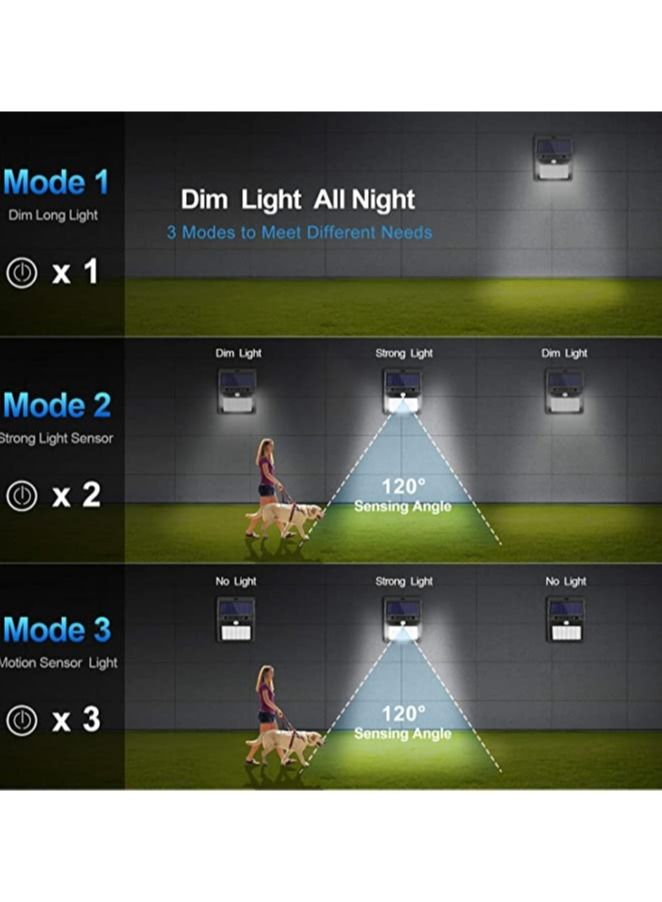 ELTRAZONE Solar Lights Outdoor [6 Pack/3 Working Mode], SEZAC Solar Security Lights Solar Motion Sensor Lights Wireless IP 65 Waterproof Outdoor Lights for Garden Fence Patio Garage (42 LED) - Image 2