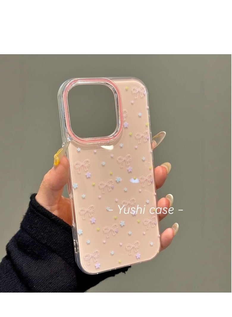 NIBEMINENT Gilt Bow Protective TPU Case Cover For iPhone 17 Pro Max, Foundation