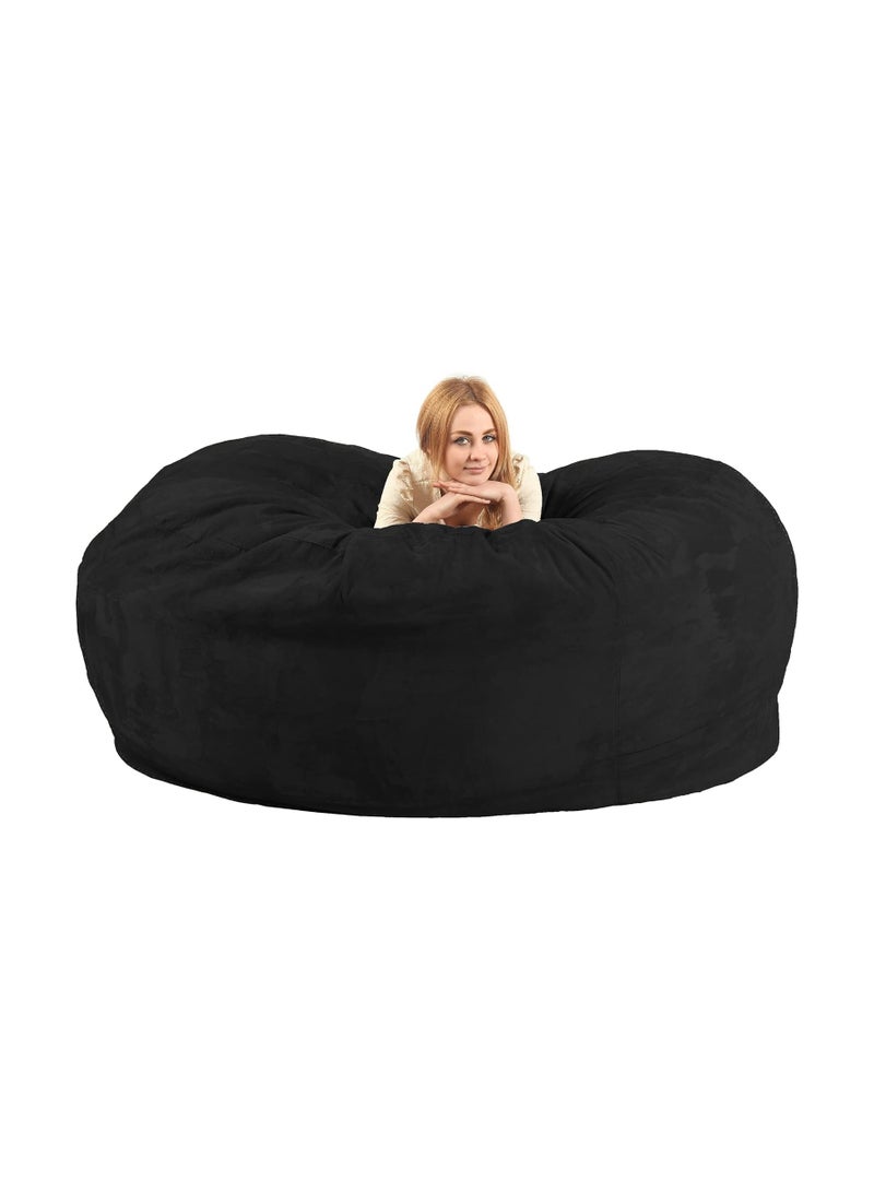 Comfy COMFY ULTIMATE XXL SUEDE LOVESACK GAMING BLACK RECLINER BEAN BAG WITH VIRGIN POLYSTYRENE FILLING  - Image 3