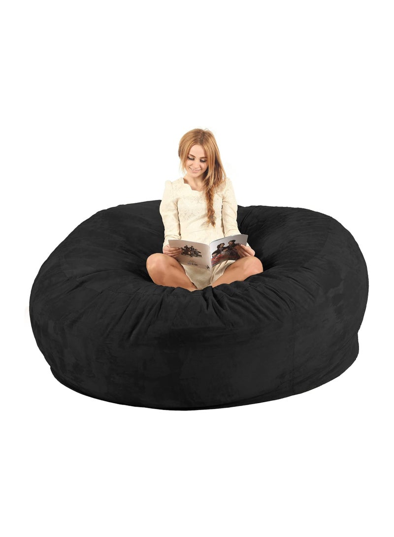 Comfy COMFY ULTIMATE XXL SUEDE LOVESACK GAMING BLACK RECLINER BEAN BAG WITH VIRGIN POLYSTYRENE FILLING  - Image 2