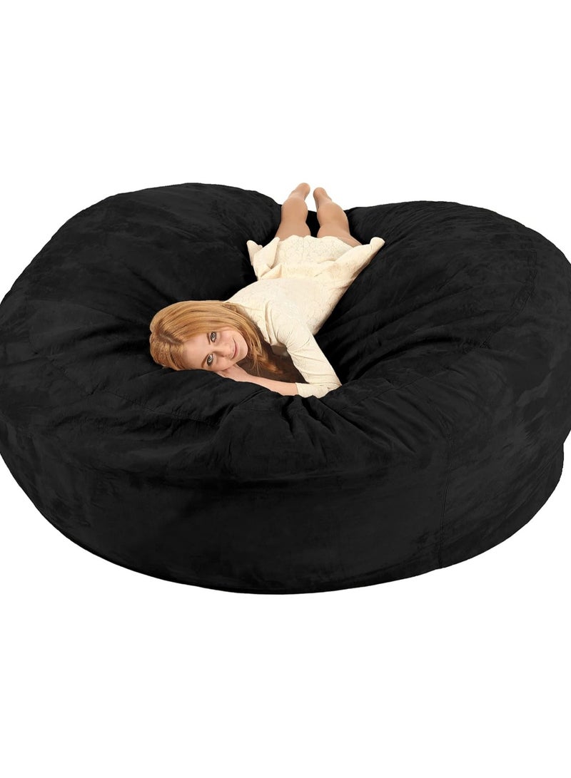 Comfy COMFY ULTIMATE XXL SUEDE LOVESACK GAMING BLACK RECLINER BEAN BAG WITH VIRGIN POLYSTYRENE FILLING  - Image 4