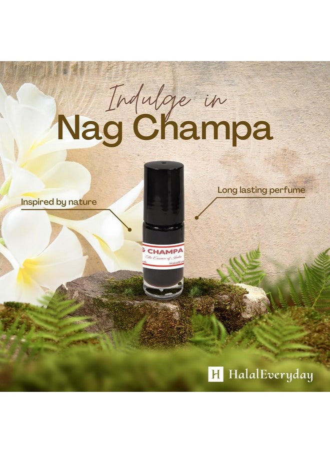 حلال إيفري داي - زيت عطري حلال إيفري داي - نوع ناغ شامبا، 1/8 أونصة، رول أون، عطر، عطر شخصي - Image 1
