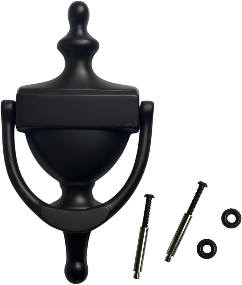 QCAA Solid Brass Door Knocker, 7", US10B ORB Oil Rubbed Bronze, Made in Taiwan, 1 Pack - Image 1
