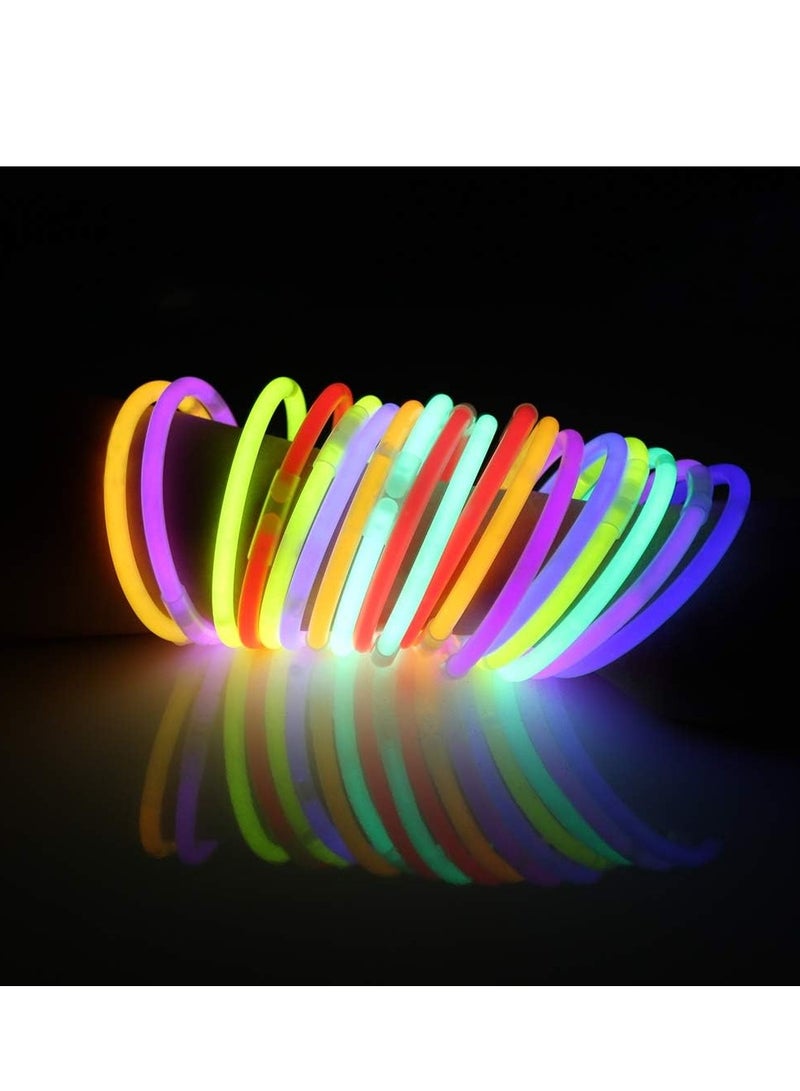 50 Pcs 8" Glowsticks, Bracelets Necklaces, Glow in the Dark Party Favors, Easter, Christmas, Halloween Supplies Pack, Football Party Supplies，Camping supplies. - Image 5