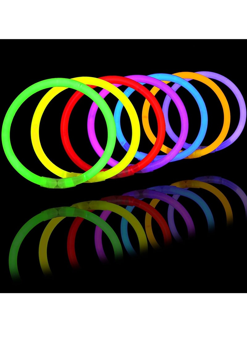 50 Pcs 8" Glowsticks, Bracelets Necklaces, Glow in the Dark Party Favors, Easter, Christmas, Halloween Supplies Pack, Football Party Supplies，Camping supplies. - Image 4