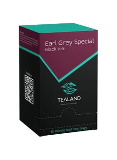 Tealand Tealand Earl Grey 15 Sachet Box Organic Herbal Tea Bags Malty Rich 100% Natural Ingredients Antioxidants Rich Helps Destress Soothing Calming Tisane  - Image 1