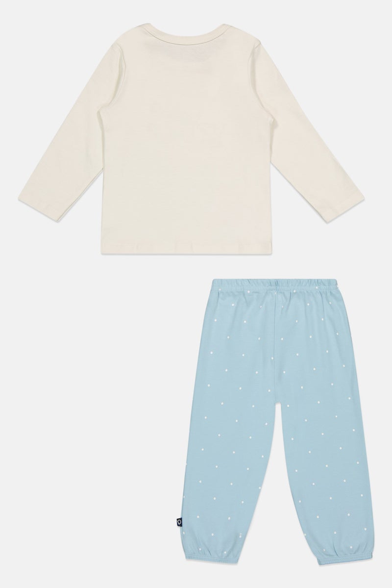 POPEES Toddlers Girl 2Pcs Embroidered Top And Pants Set, Multicolor - Image 3