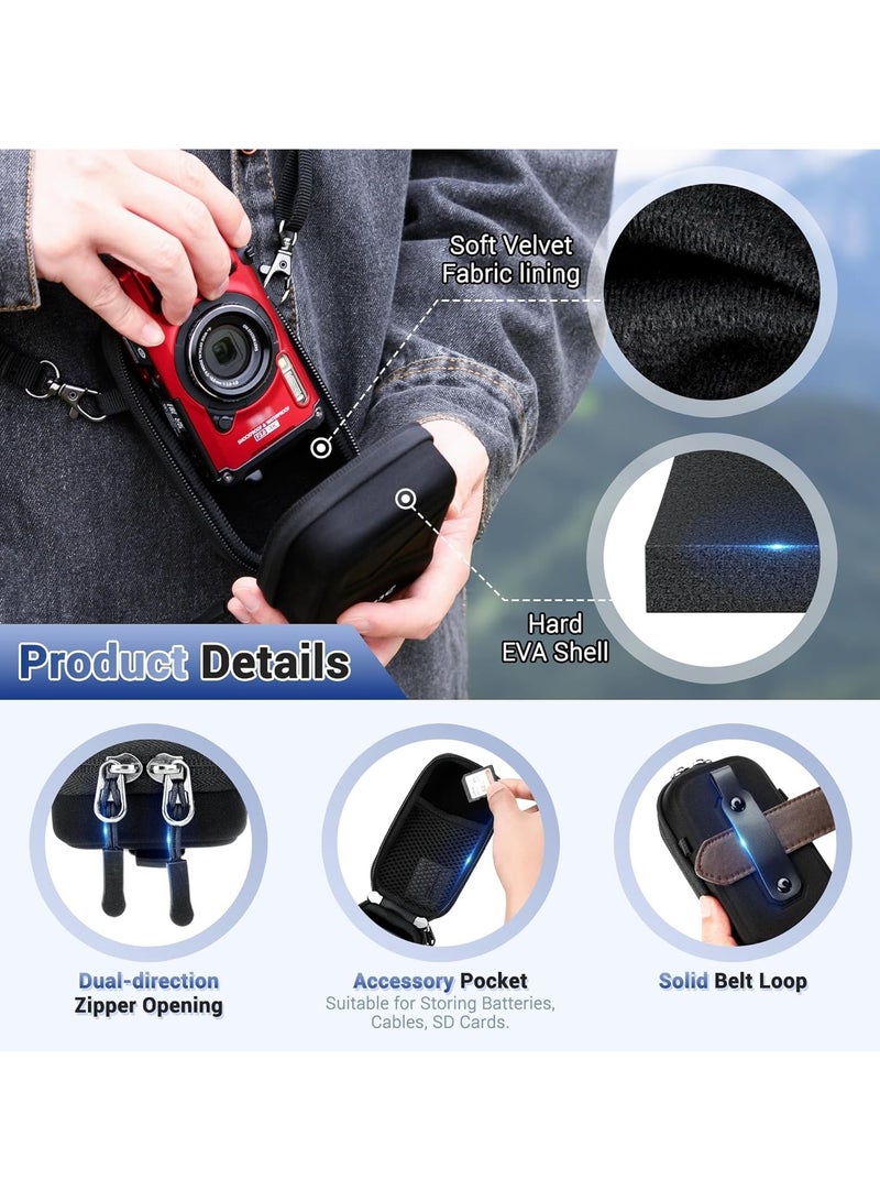 general Hard camera pack for ZV-1 II, ZV-1F, RX100VII, RX100VI, RX100V, G7X Mark III II, G5X Mark II, Ricoh GR III GR IIIx, Olympus Tough TG-7 TG-6 TG-5 TG-4 and many more digital cameras - Image 2