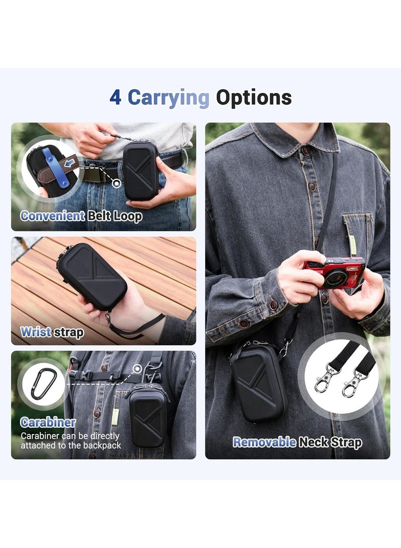 general Hard camera pack for ZV-1 II, ZV-1F, RX100VII, RX100VI, RX100V, G7X Mark III II, G5X Mark II, Ricoh GR III GR IIIx, Olympus Tough TG-7 TG-6 TG-5 TG-4 and many more digital cameras - Image 3