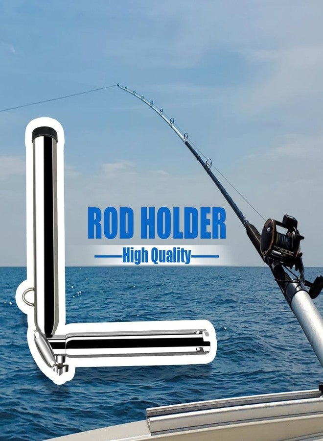 Mojiate 360°Adjustable Fishing Rod Holder, 316 Outrigger Fishing Rod Holder, Highly Polished Stainless Steel Outrigger Stylish Rod Holder for Marine Yacht Boat Camper RV and More (1) - Image 5