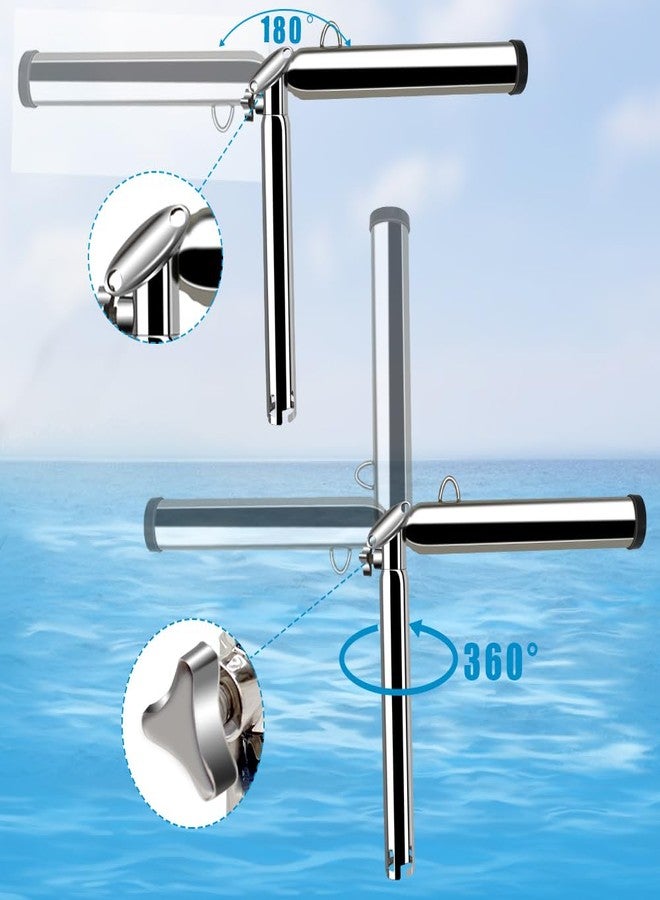 Mojiate 360°Adjustable Fishing Rod Holder, 316 Outrigger Fishing Rod Holder, Highly Polished Stainless Steel Outrigger Stylish Rod Holder for Marine Yacht Boat Camper RV and More (1) - Image 4