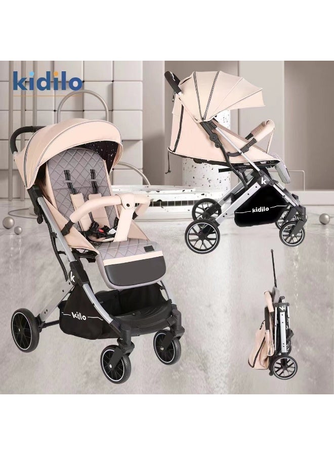 عربة أطفال KIDILO K12 خفيفة الوزن | عربة دفع مدمجة قابلة للطي | مقعد بوضعية مواجهة للأمام | نظام عجلات بسيط وثابت | عربة أطفال حضرية للاستخدام اليومي في الإمارات العربية المتحدة