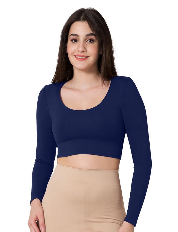 VSTAR Full Length Comfy Blouse Navy - Image 1