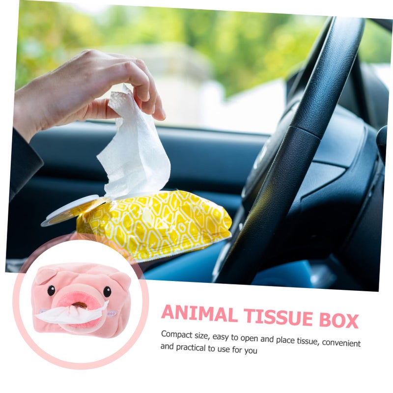 Cartoon Animal Tissue Box Holder For Car And Home Easy Access Decorative - Image 3
