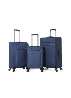 GIORDANO Giordano Softside Luggage Trolley Bag 3 Pieces Set,Navy  - Image 1