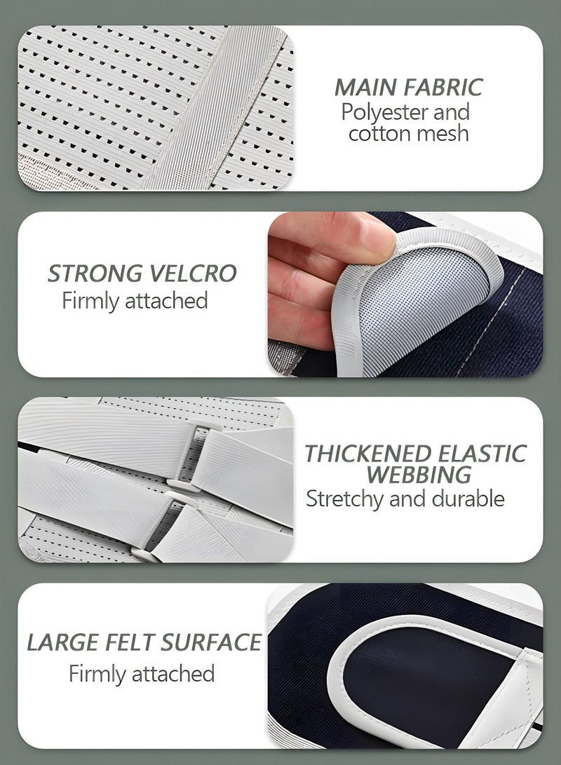 NIBEMINENT Lumbar Support Belt Lumbosacral Back Brace,Breathable Belt, Lower Pain Relief Warmer Stretcher for Herniated Disc, Sciatica, Scoliosis(L)  - Image 5