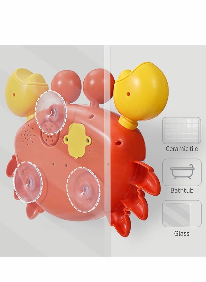 Y&D Bubble Bath Toy Cute Crab Toys Automatically Bubbles Baby Machine for Tub and Plays Children's Songs Bathtub Maker Toddlers - Image 2