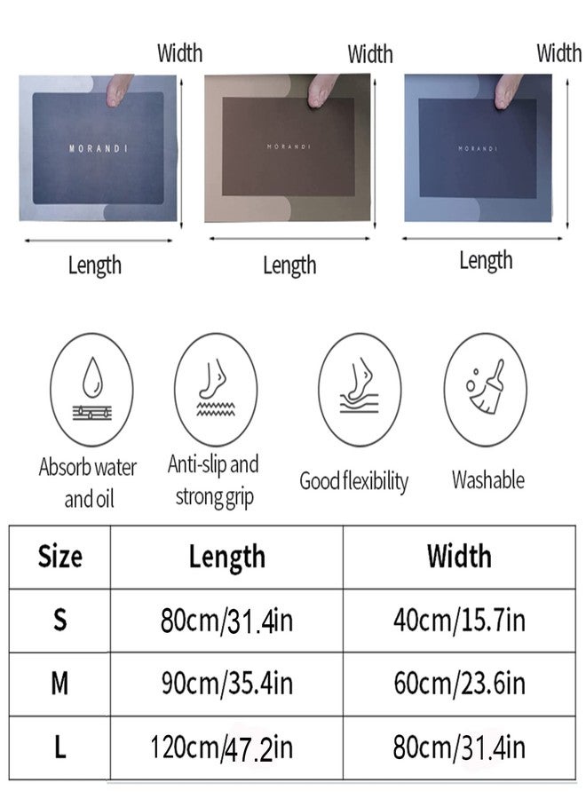 MORANDI Super Absorbent Floor Mat,Silicone Quick Dry Bath Shower Non-Slip Rugs and Mats for Home Bathroom Floor Water Bath Mat (Brown, 15.7" x 23.6"(40cm*60cm)) - Image 5