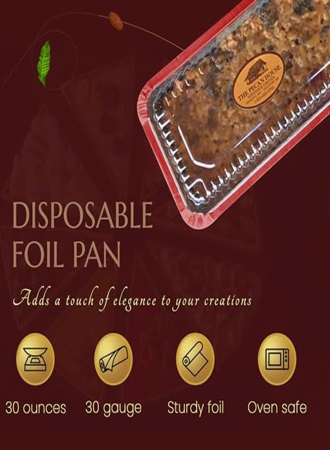 KitchenDance.com KitchenDance Disposable Aluminum Closable Loaf Pan with Plastic Lids, 2 Pounds, Red, 1850P - Image 5
