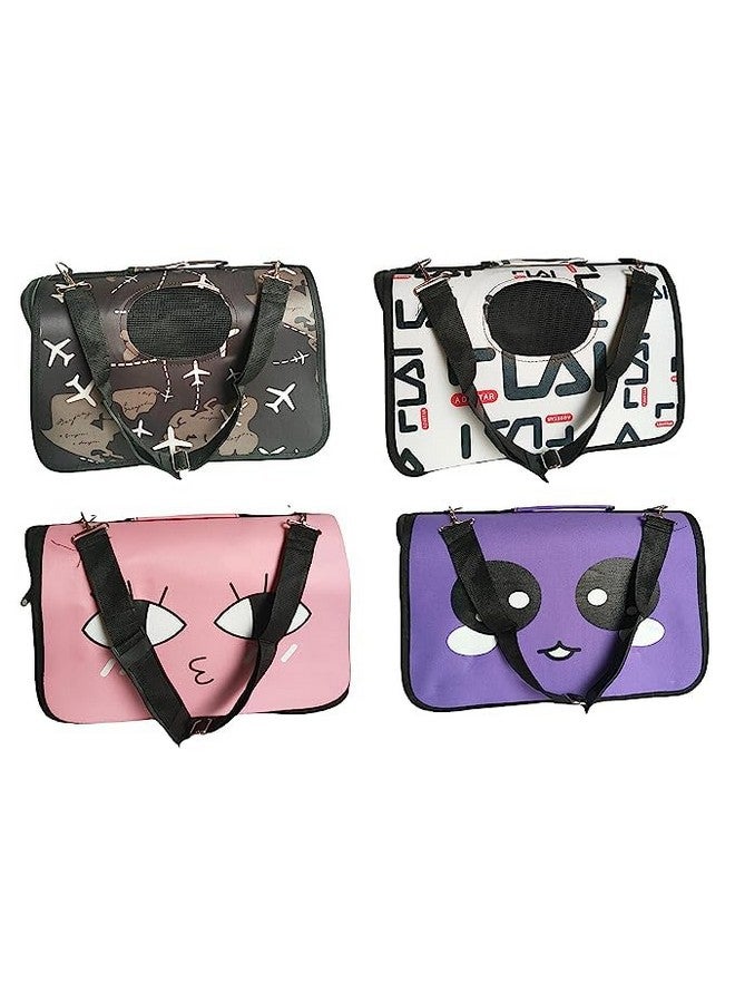 Portable Nylon Fabric Lightweight Printed Design Shoulder Strap Closure Carry Bag Ideal For Men And Women Outdoor Travel - Medium (Multicolor) - Image 1