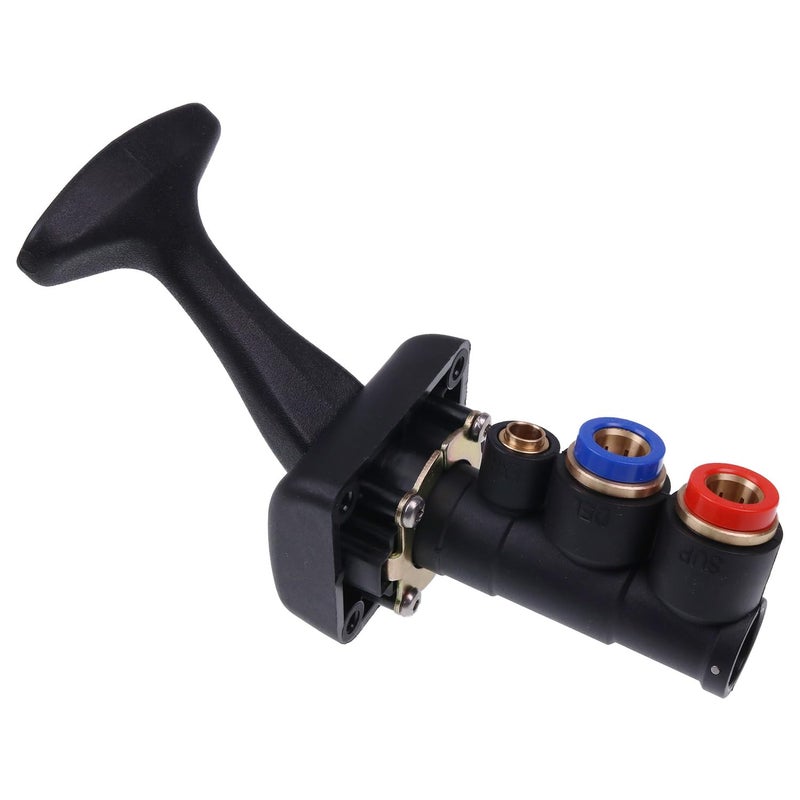 Lesurey Trailer Brake Control Valve 265031 GTD265031 Compatible with Freightliner Gt Development Ports 2 Of 38 PushIn 1 Of 14 PushIn 3 Way Configuration - Image 2