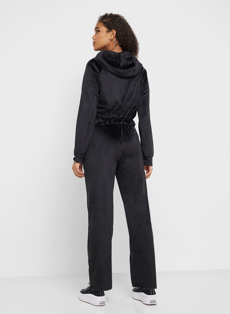 Ginger Velour Plush Hoodie & Jog Set - Image 2