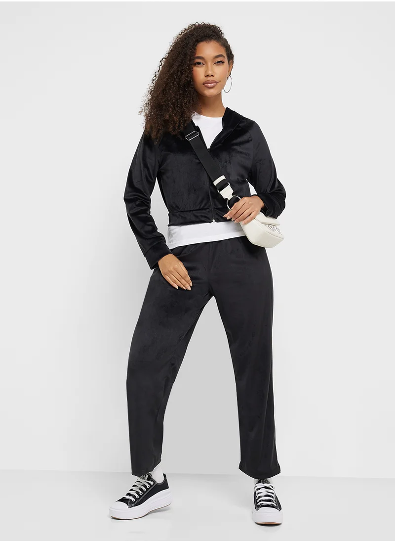 Ginger Velour Plush Hoodie & Jog Set