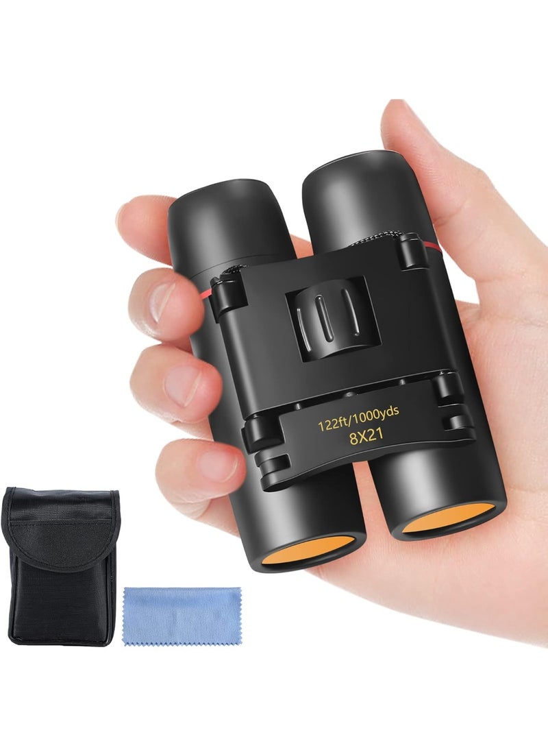 Compact Lightweight Folding Binoculars for Adults and Kids Portable Waterproof for Bird Watching Travel Theater Opera Concert Hiking Tourism - Image 1