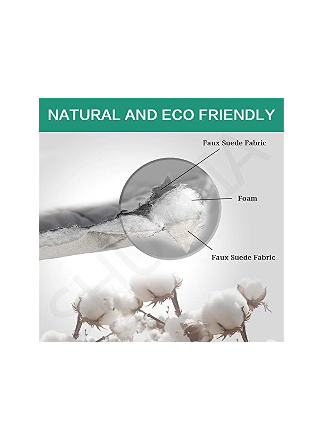 The Bros Quilted Sofa Cover Reversible Sofa Protector 1,2,3 Seater Armchair Cover with Adjustable Elastic Straps (Gray,3-seater) - Image 2