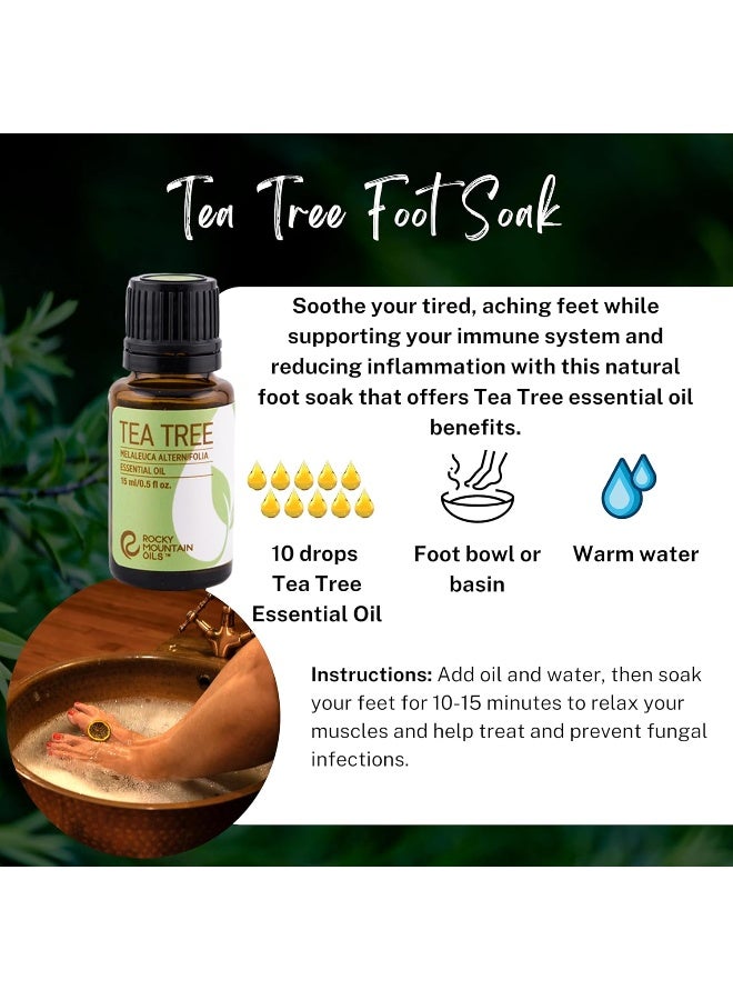 Rocky Mountain Oils - Tea Tree-15ml | 100% Pure Natural Essential Oils - Image 2