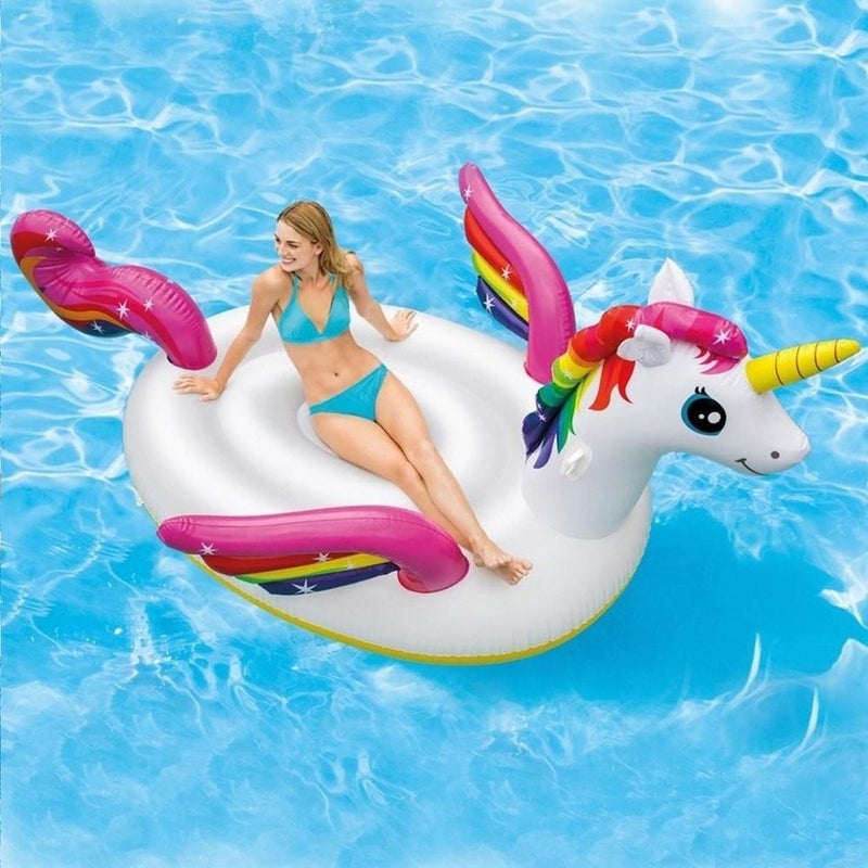 Intex - Floating Raft Mega Unicorn Island 287x193x165 cm - 57281 - Image 2