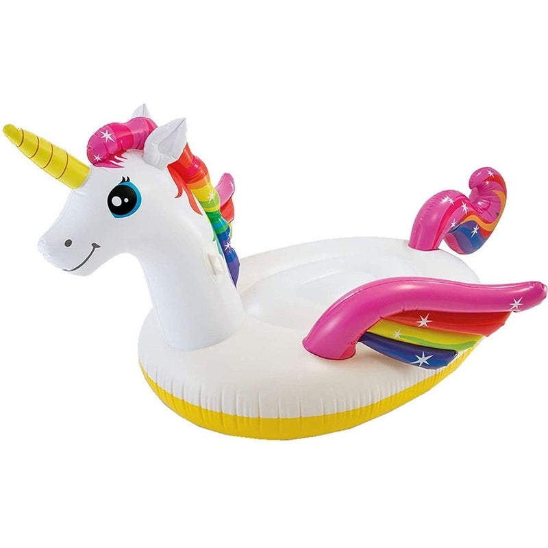Intex - Floating Raft Mega Unicorn Island 287x193x165 cm - 57281 - Image 1