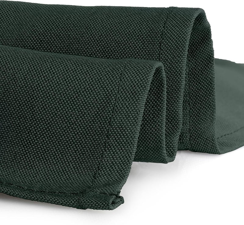 Gee Di Moda Square Tablecloth - 52 x 52 Inch Hunter Green Table Cloth for Small Square or Round Tables - Heavy Duty Washable Fabric - for Buffet Table, Holiday Party, Dinner, Wedding & Baby Shower - Image 3