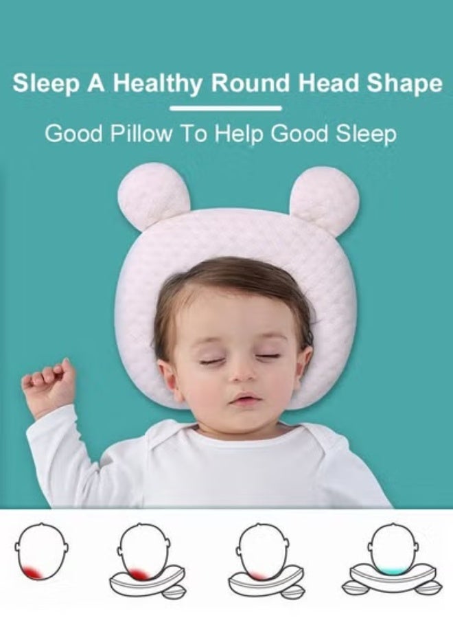 Baby Pillow - Infant Head Support Pillows Soft Baby Nursery Pillows Unisex Newborn Head Shaping Pillow Support Head Sleep Pillows - Image 3